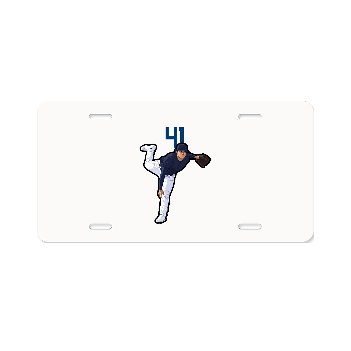 License Plate — Number Top in Classic