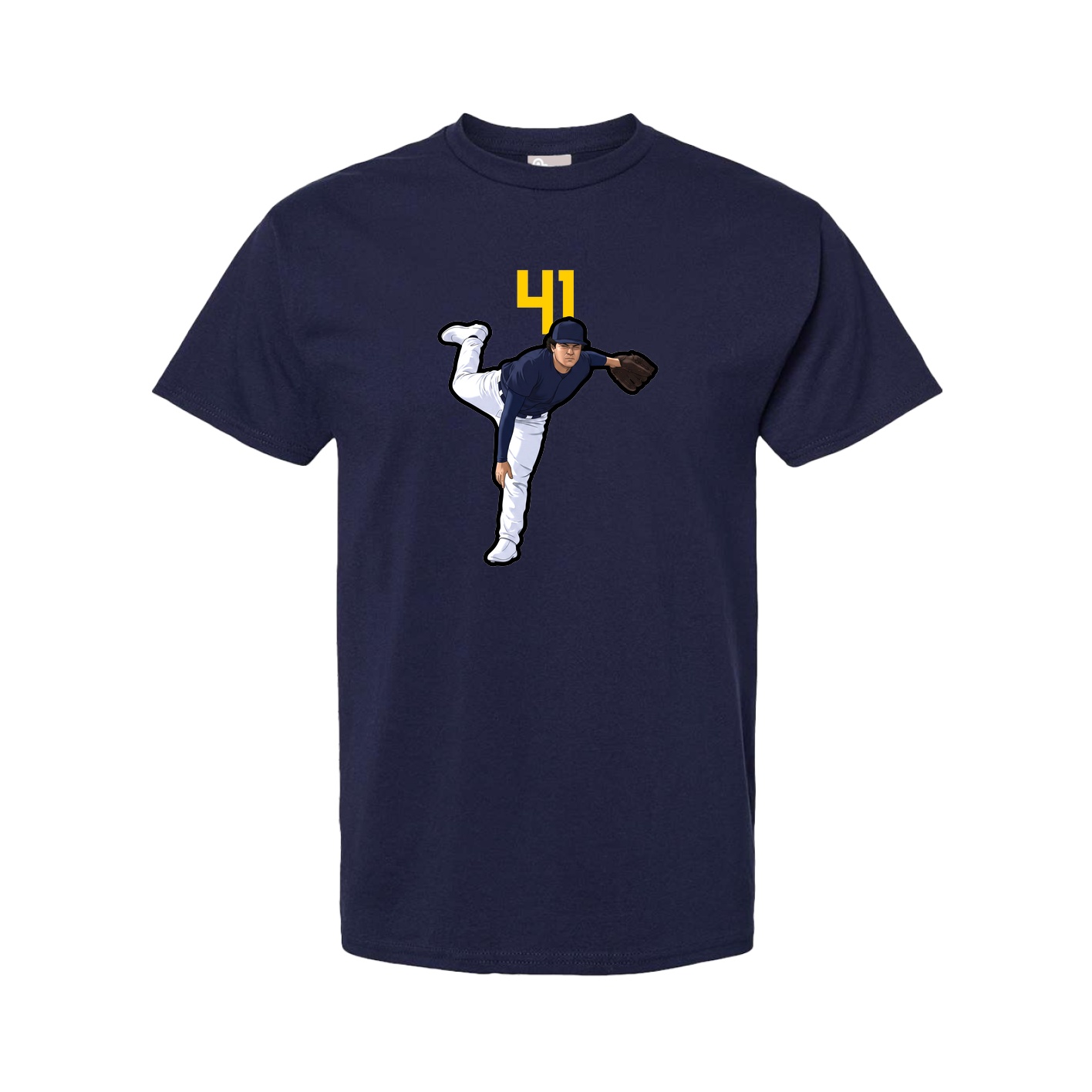 Tee — Number Top in Navy