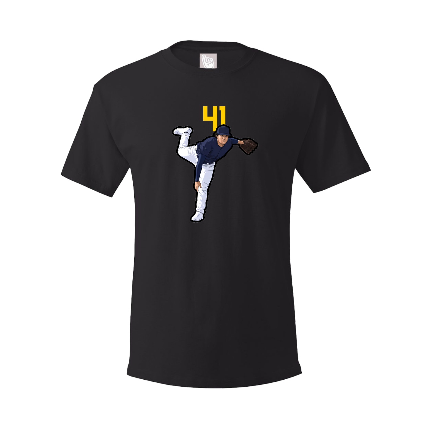 Youth Tee — Number Top in Black