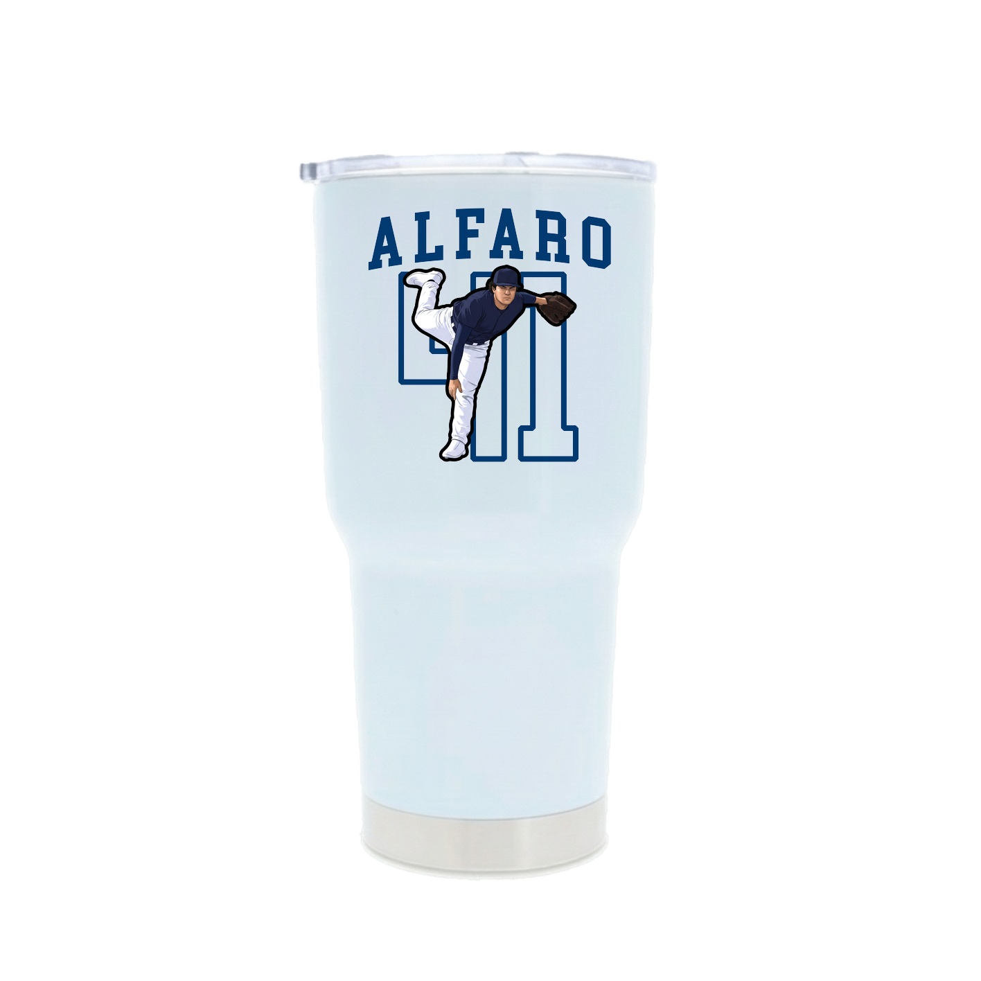 30oz Stainless Steel Tumbler — Shirsey in White