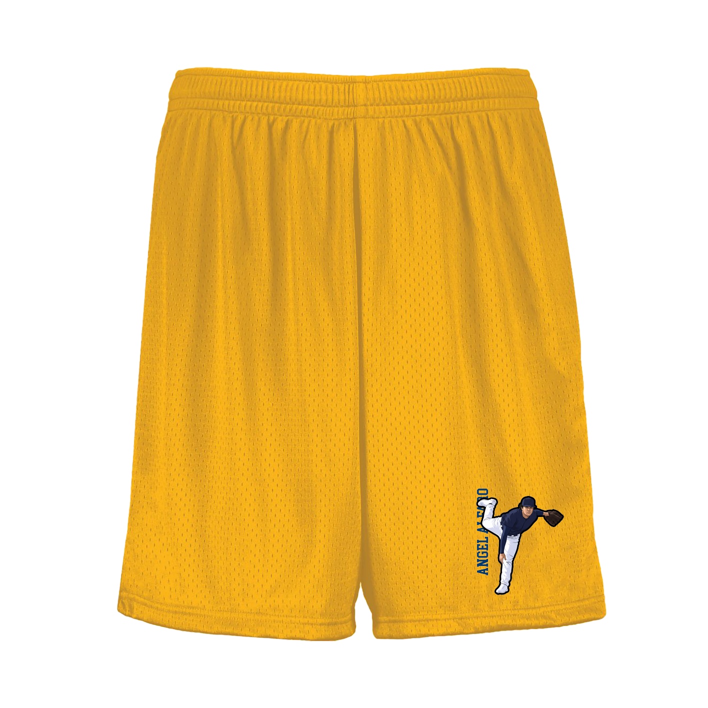 Shorts — Name Vertical in Gold