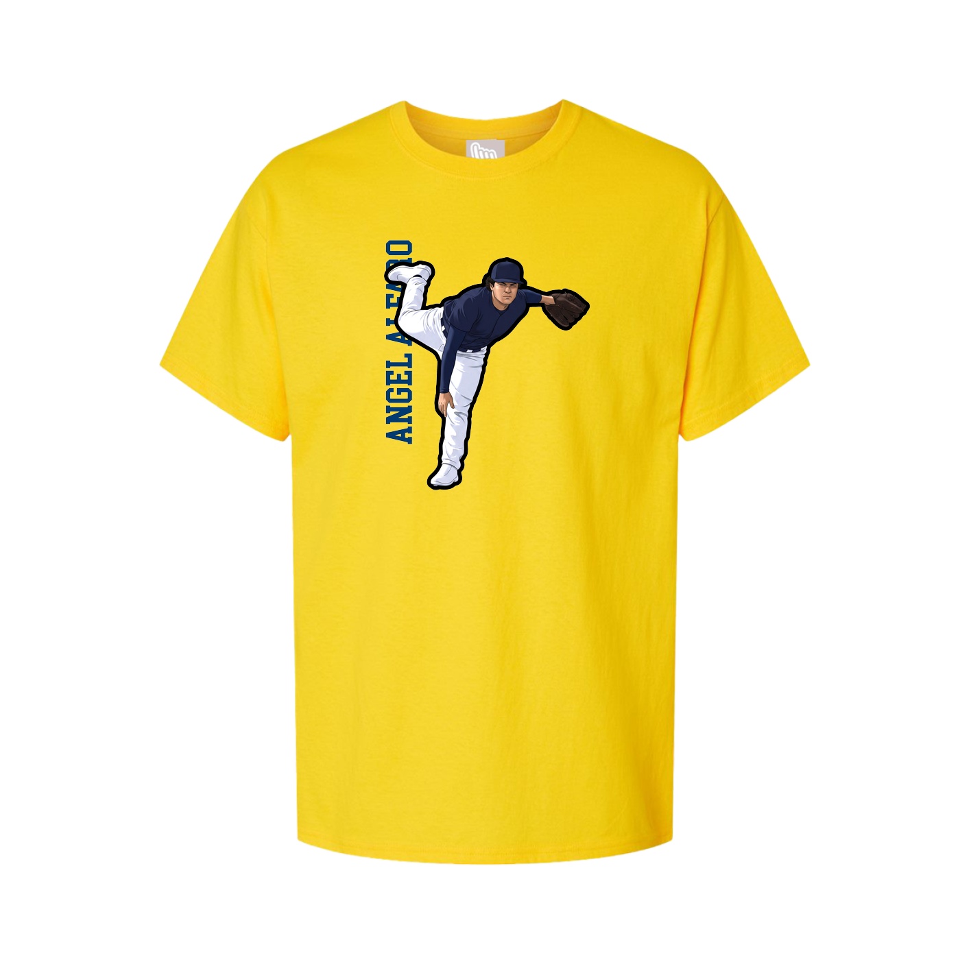 Youth Tee — Name Vertical in Gold
