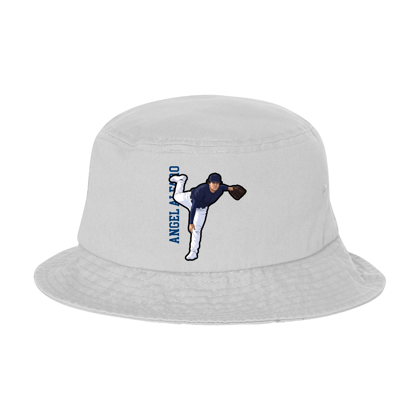 Bucket Cap — Name Vertical in White