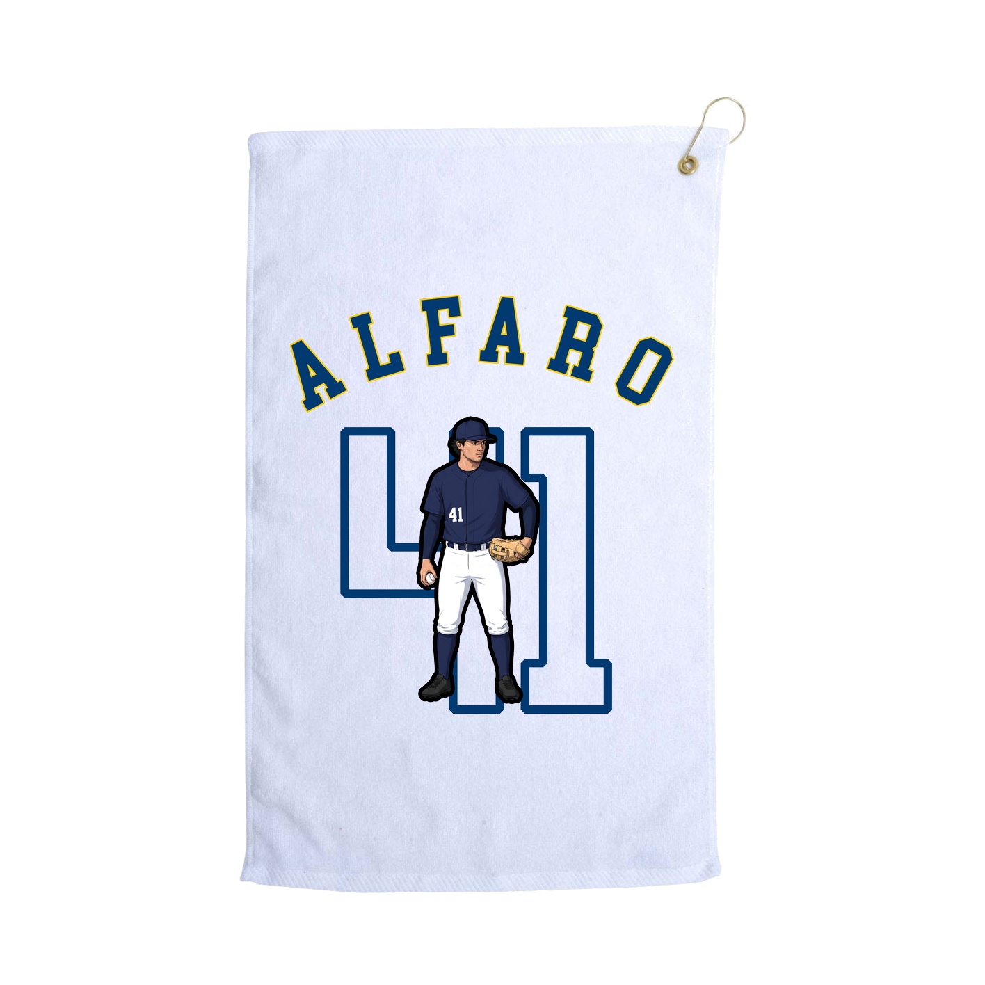 Golf Towel — Shirsey Arch in White