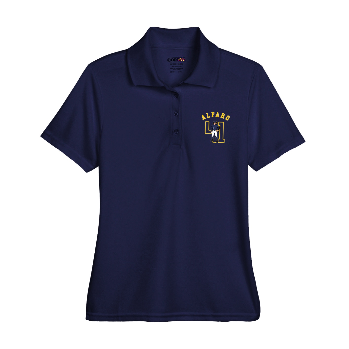 Womens Performance Polo — Shirsey Arch in Navy