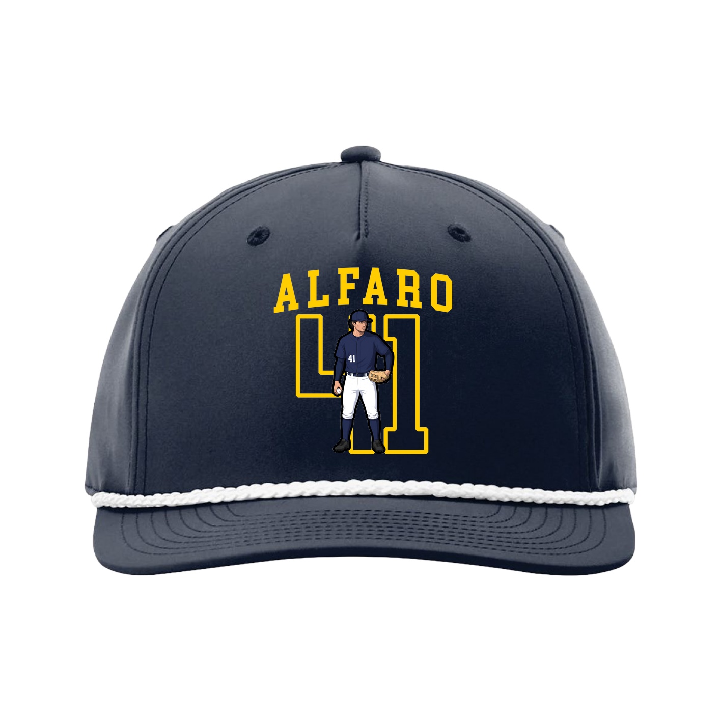 Five-Panel Classic Rope Cap — Shirsey in Navy