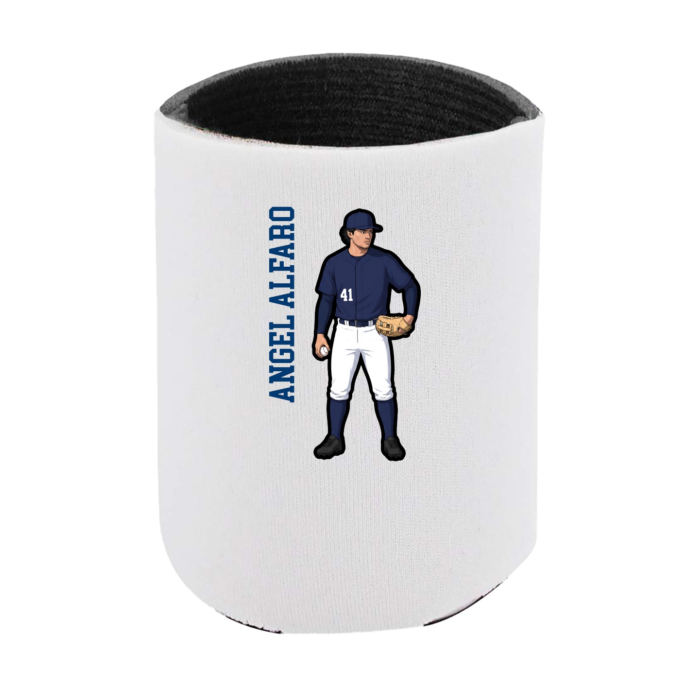 Can Holder — Name Vertical in White