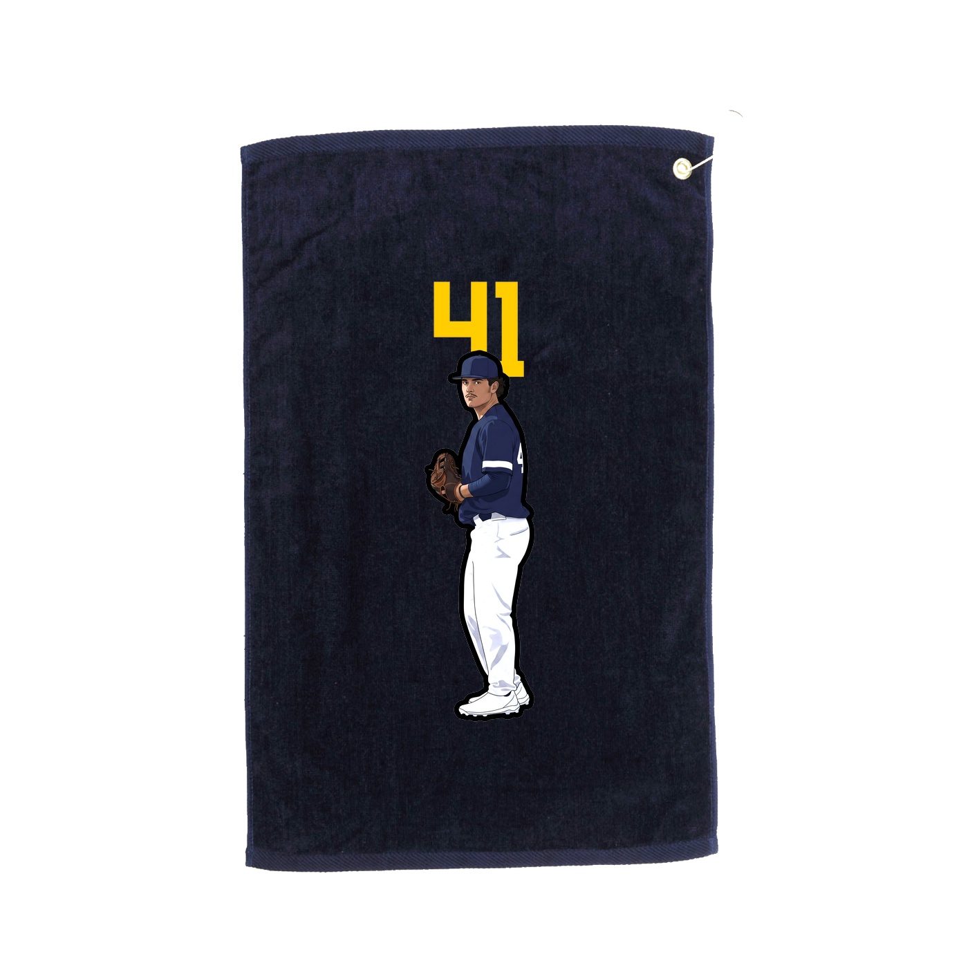 Golf Towel — Number Top in Navy