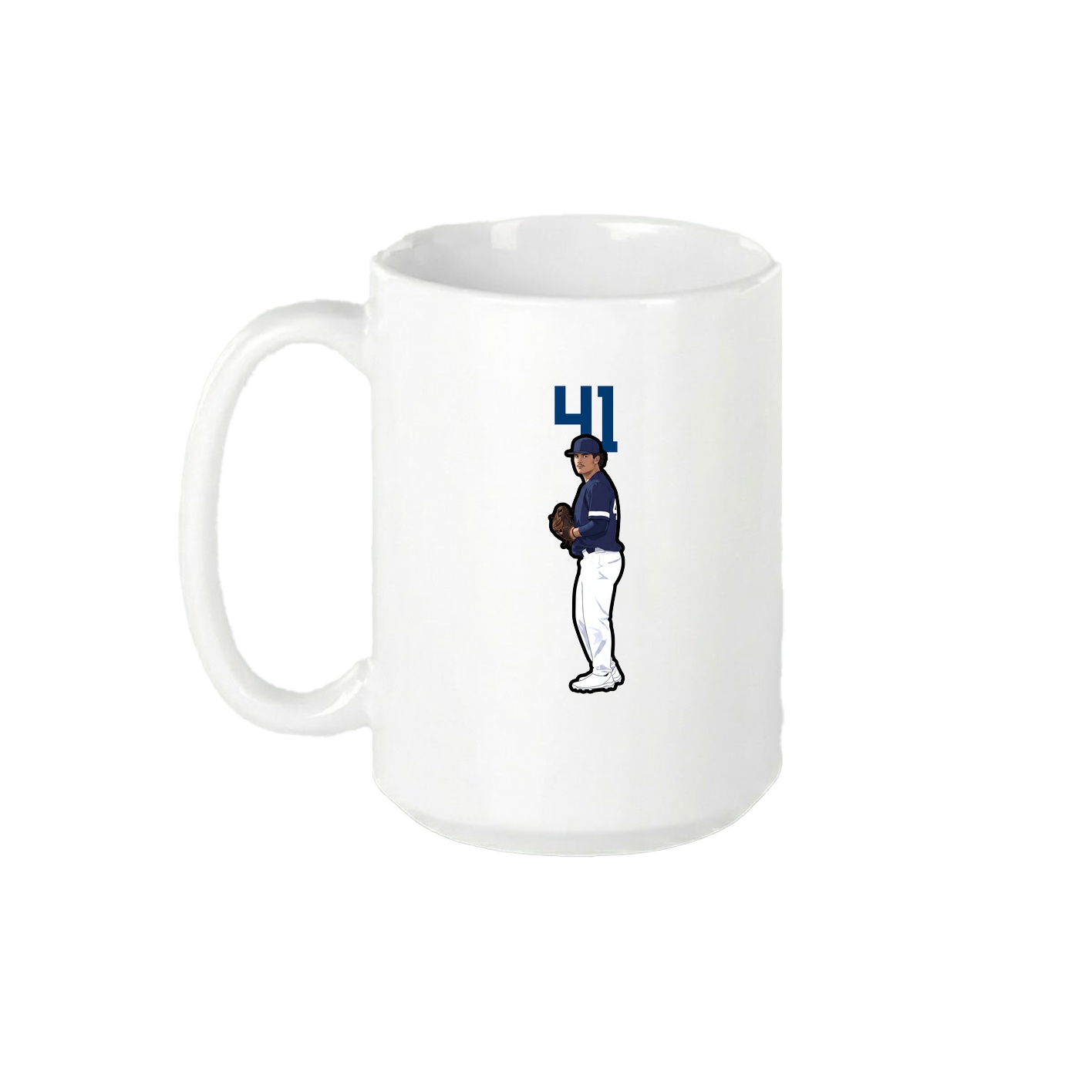 15oz Coffee Mug — Number Top in White