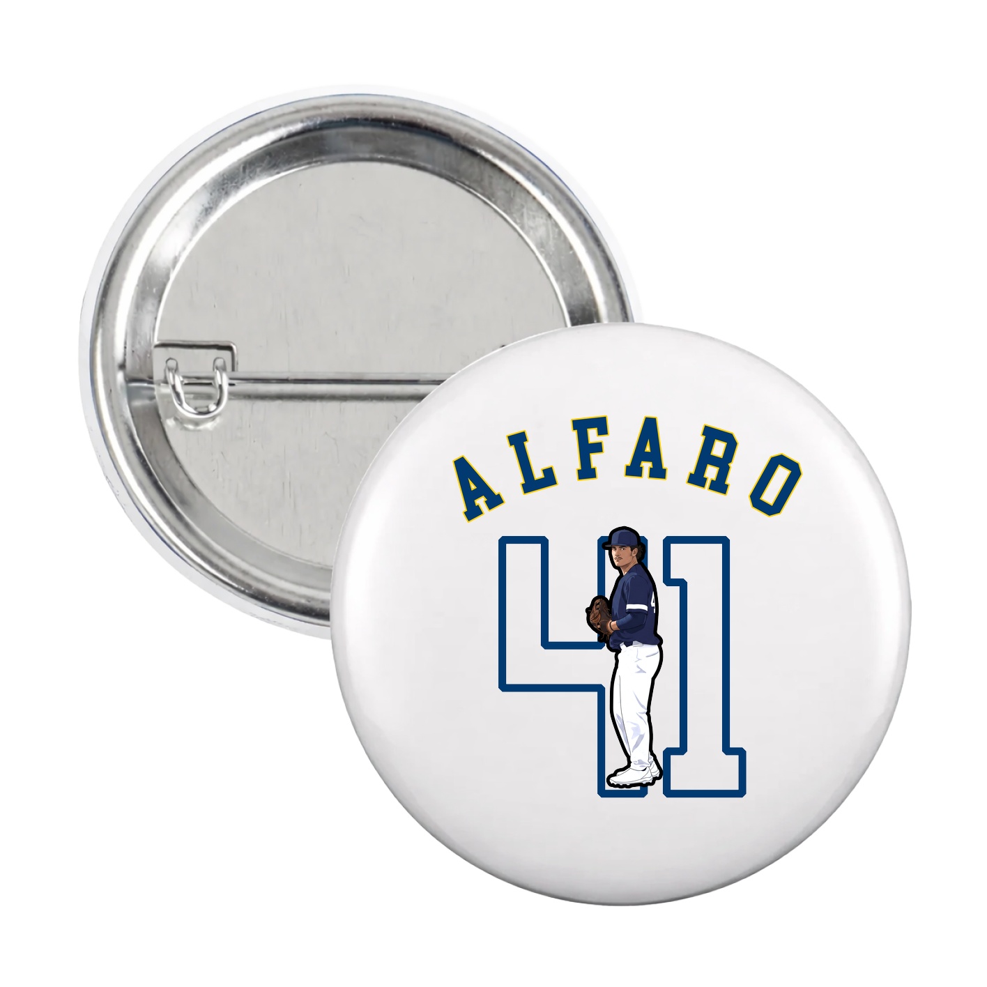 Game Day Button — Shirsey Arch in White