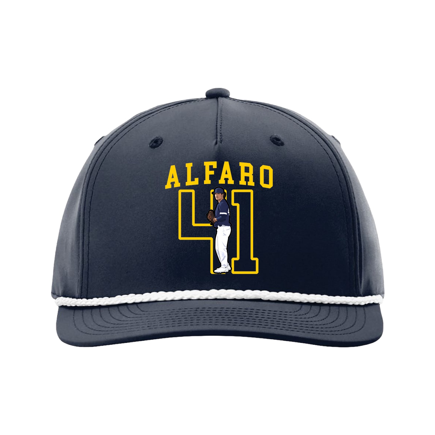 Five-Panel Classic Rope Cap — Shirsey in Navy