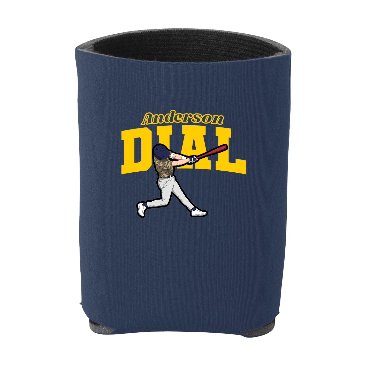 Can Holder — Name Arch in Navy