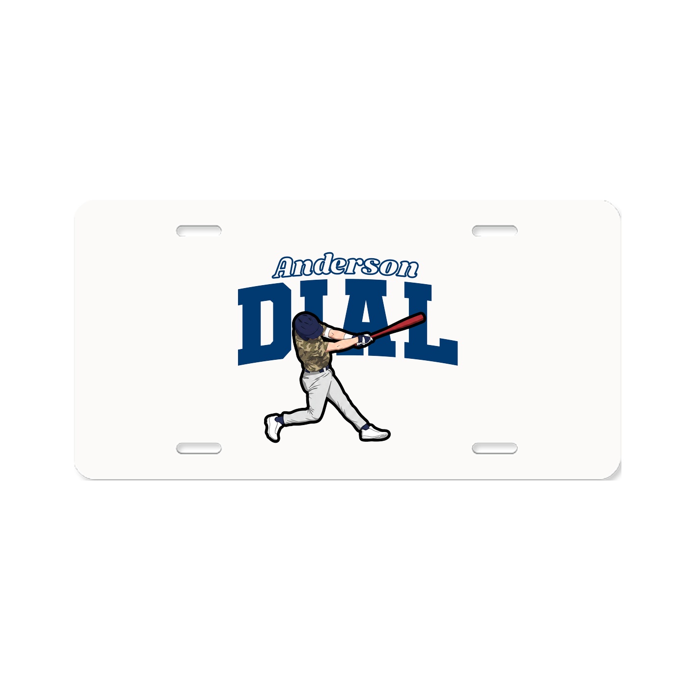 License Plate — Name Arch in Classic