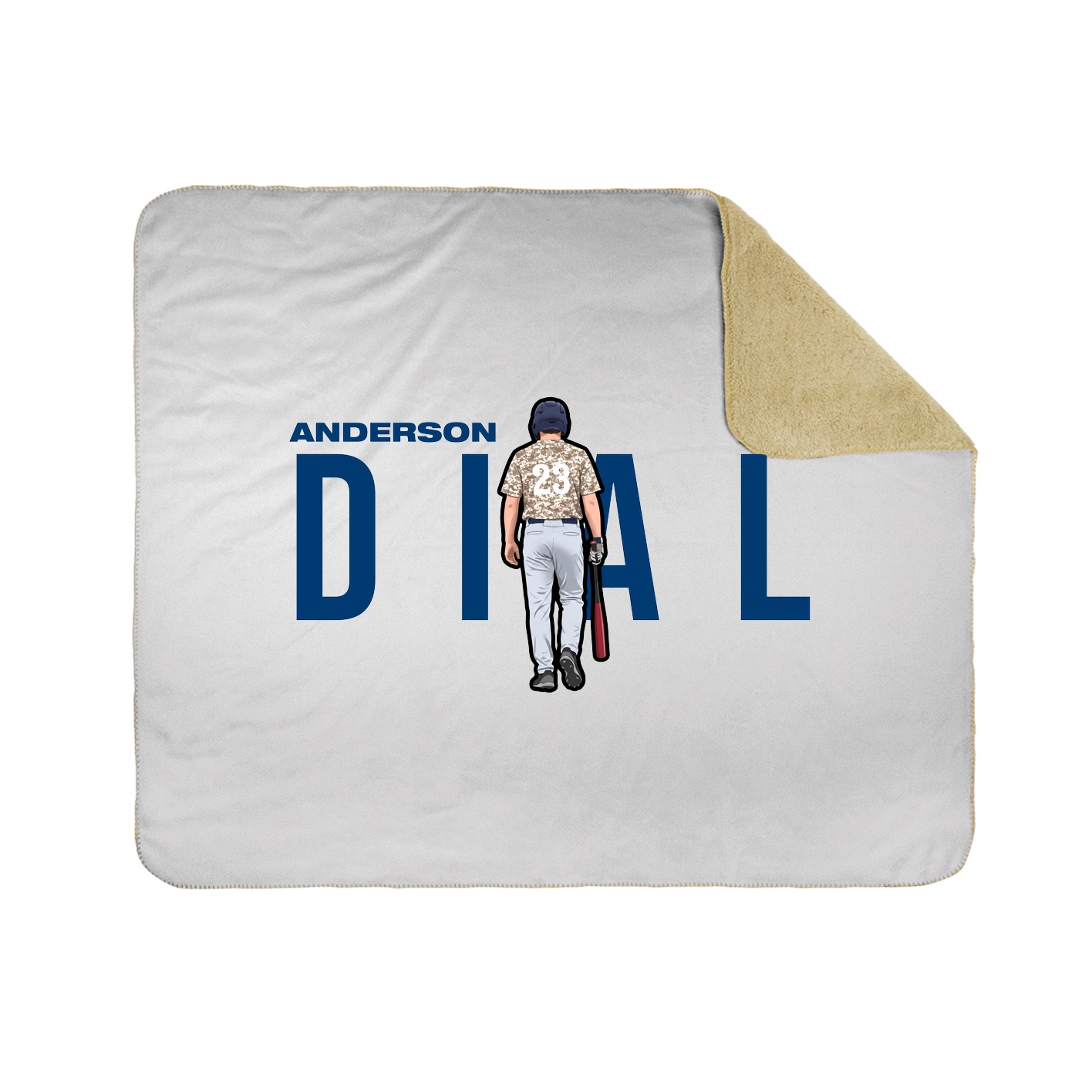 Throw Blanket — Player Name in White