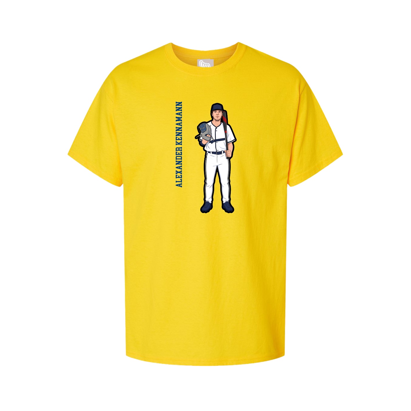Tee — Name Vertical in Gold