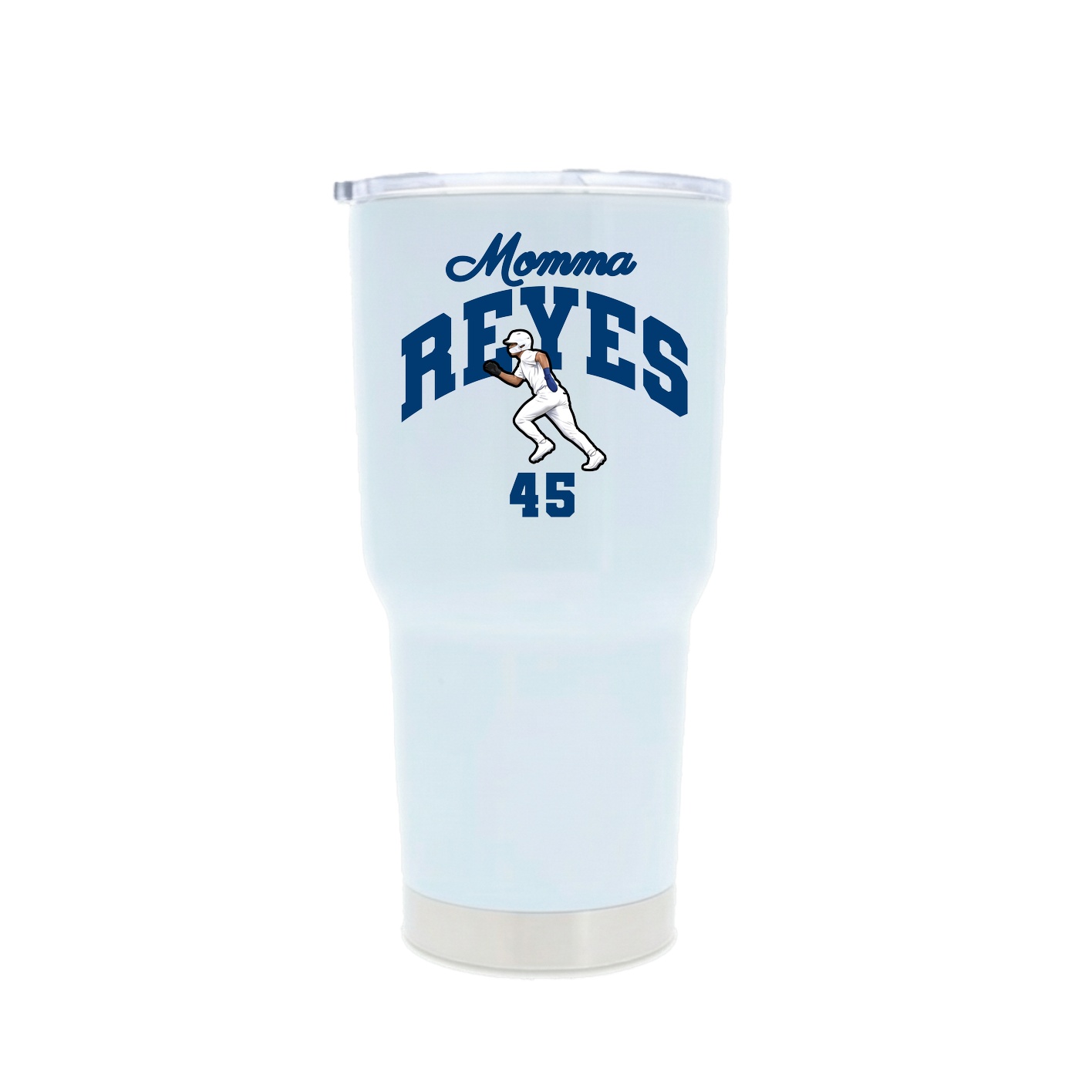 30oz Stainless Steel Tumbler — Mothers Day Arch in White