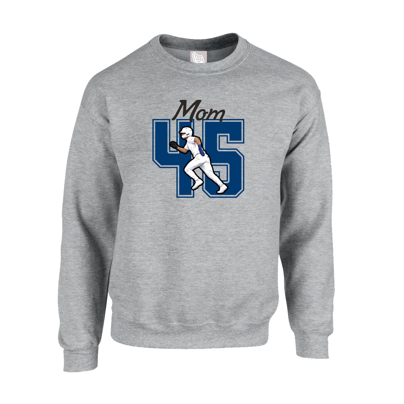 Fleece Crew — Mothers Day Shirsey in Grey