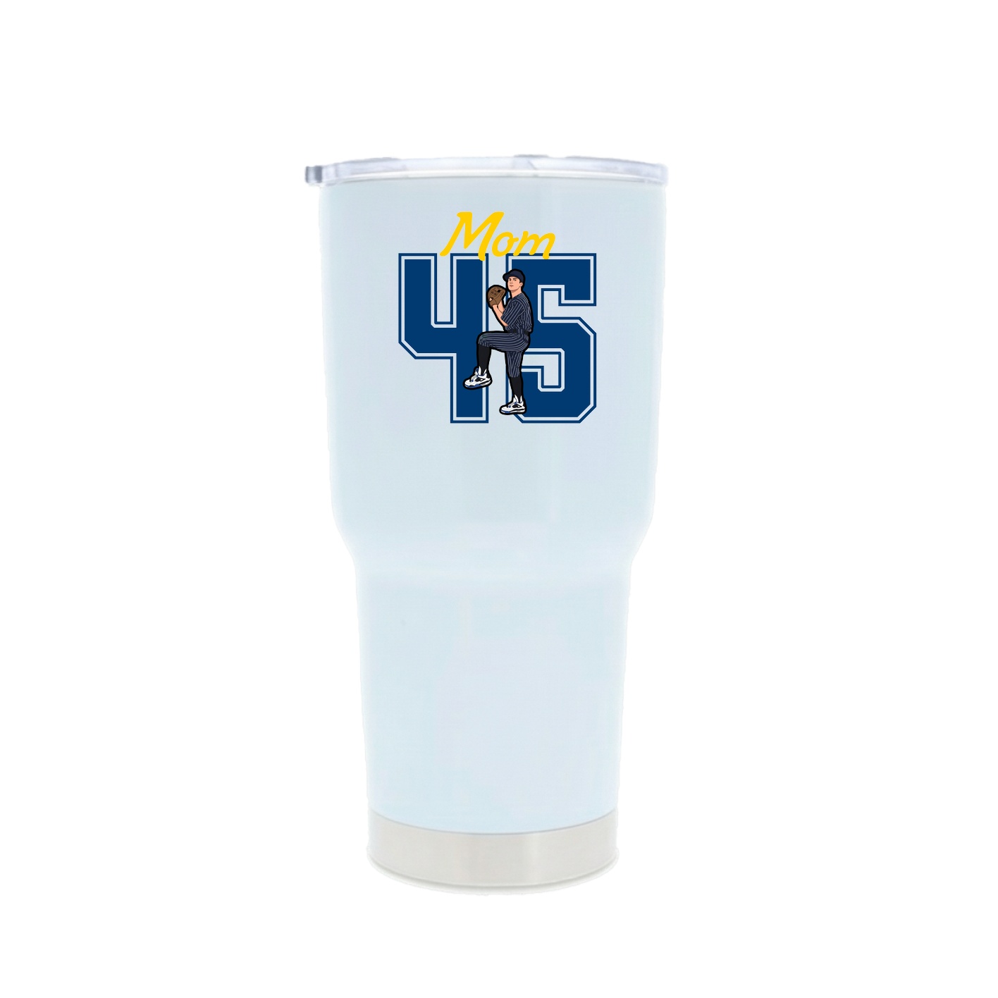 30oz Stainless Steel Tumbler — Mothers Day Shirsey in White