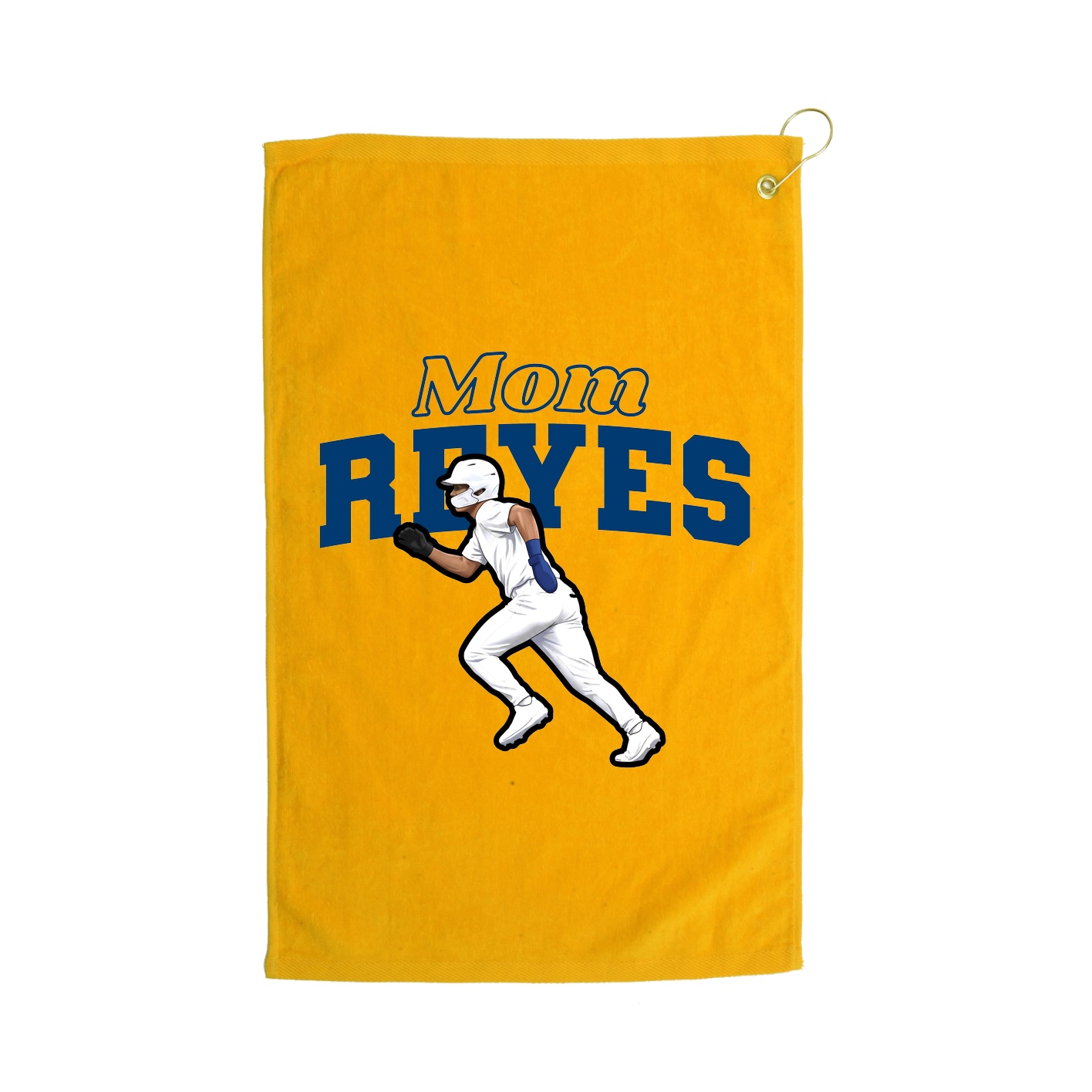 Golf Towel — Mothers Day Block in Gold