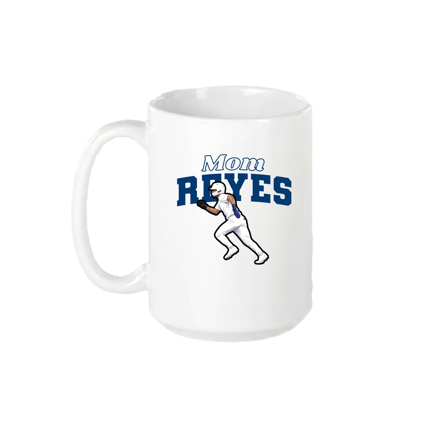 15oz Coffee Mug — Mothers Day Block in White