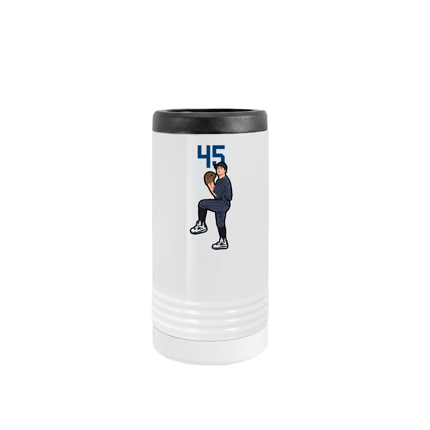 Slim Beverage Holder — Number Top in White