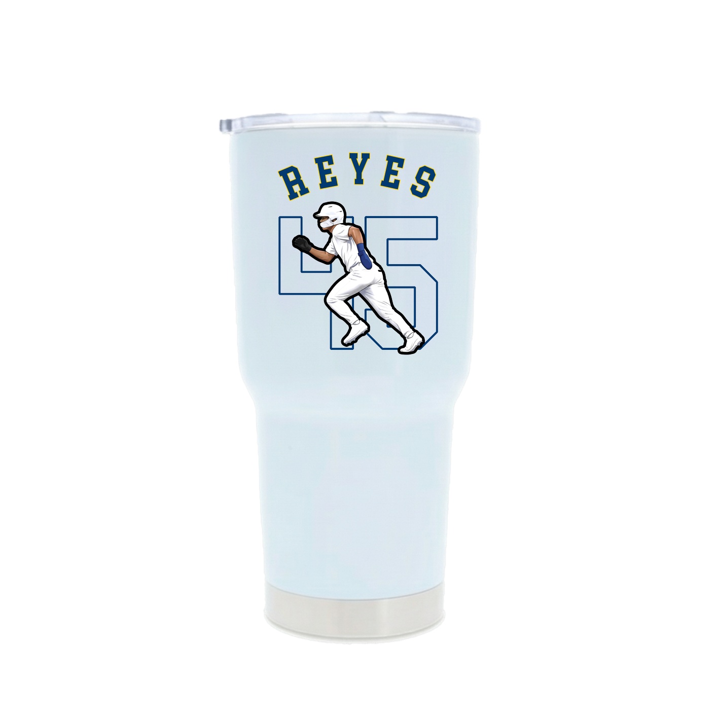 30oz Stainless Steel Tumbler — Shirsey Arch in White