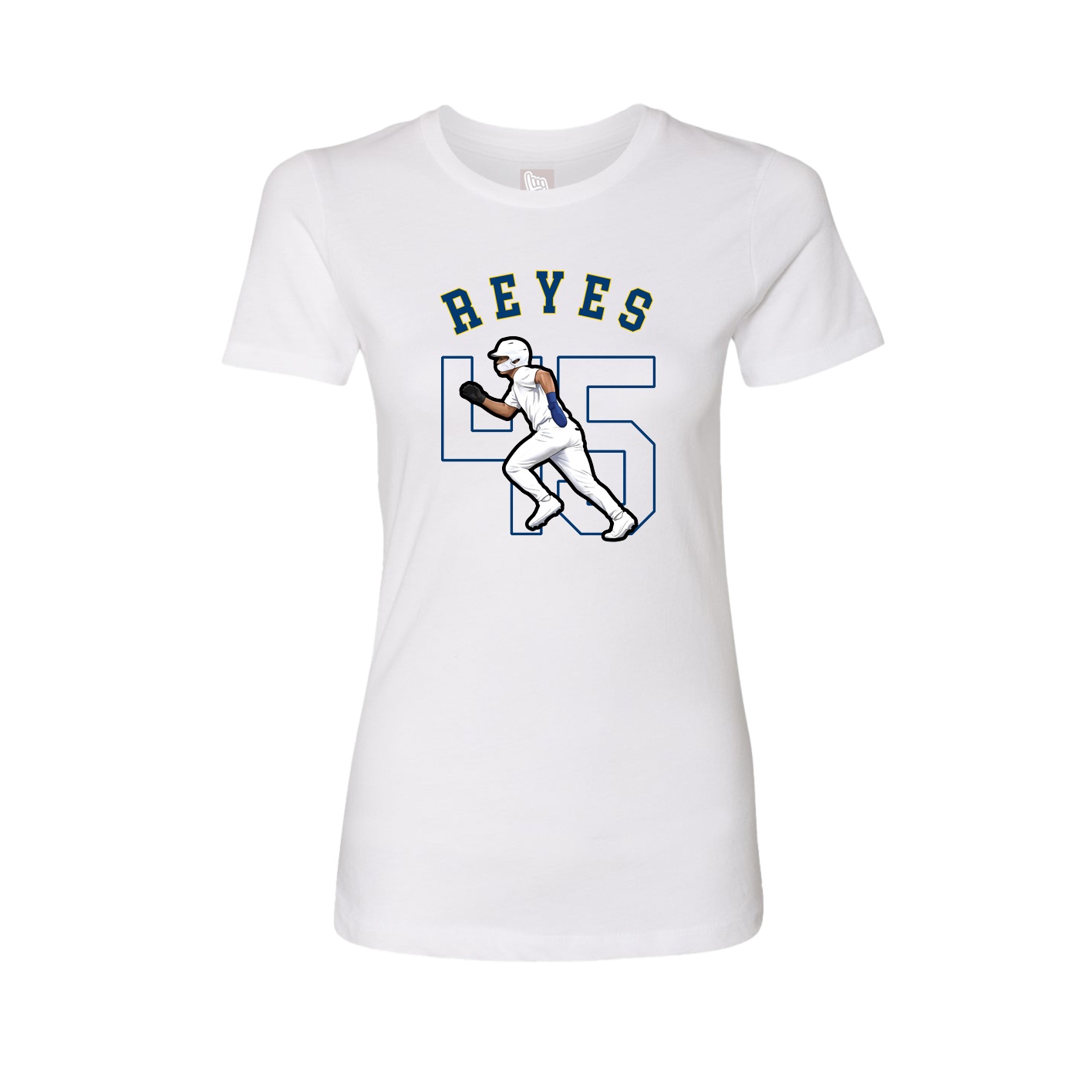 Fitted Women's Tee — Shirsey Arch in White
