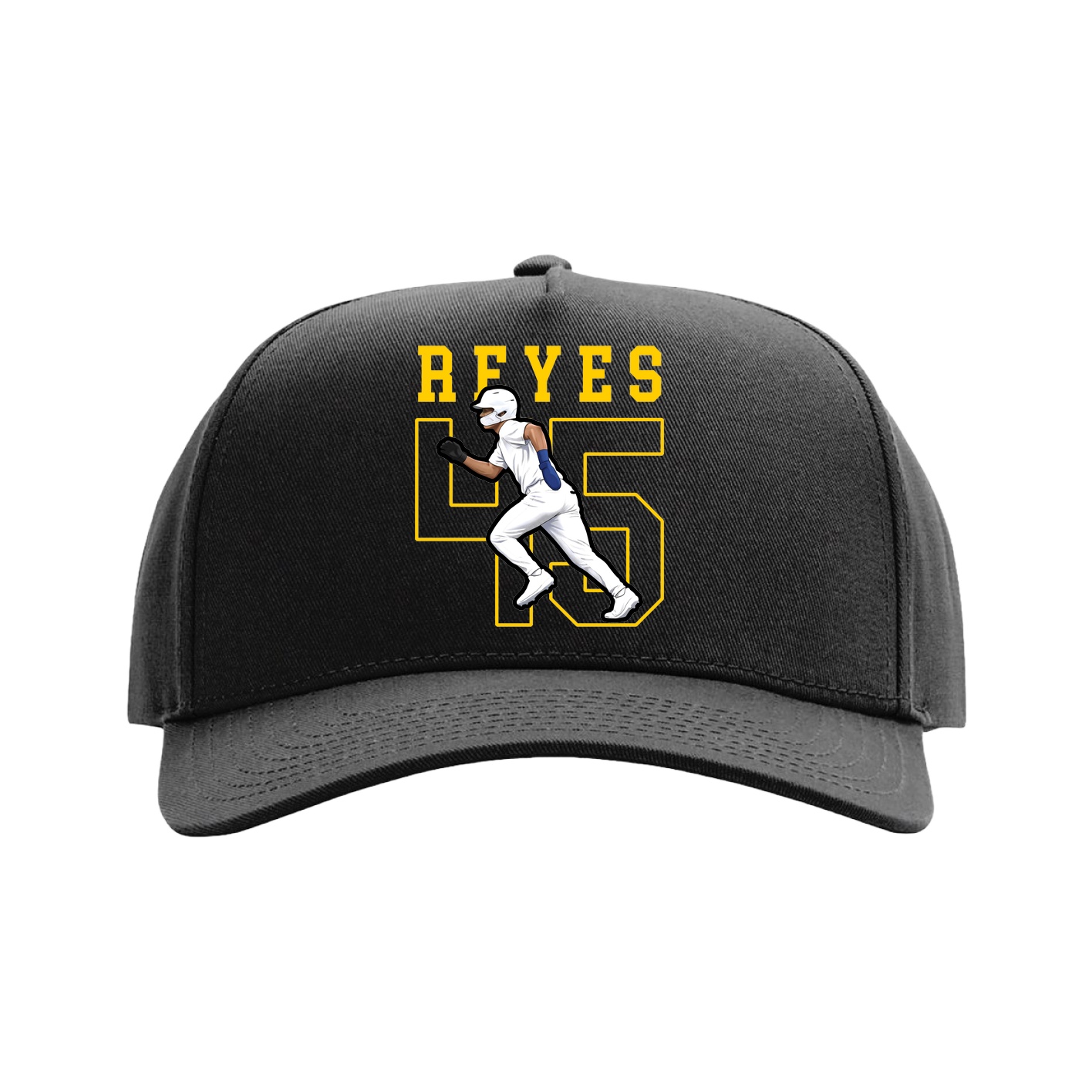 Full Fabric Five-Panel Champ Cap — Shirsey in Black