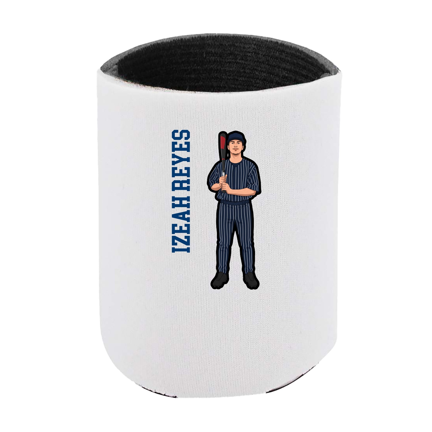 Can Holder — Name Vertical in White