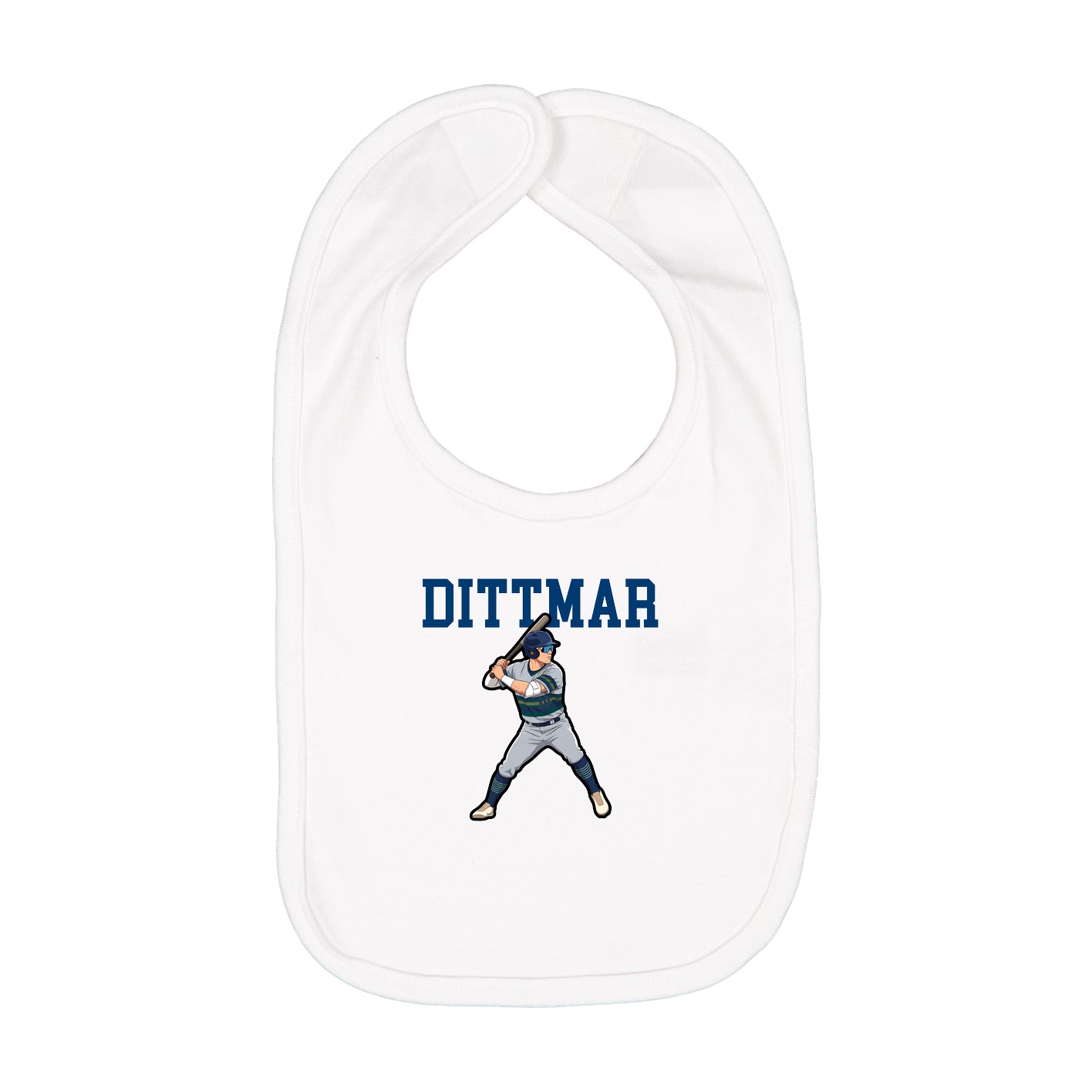 Infant Bib — Shirsey in White