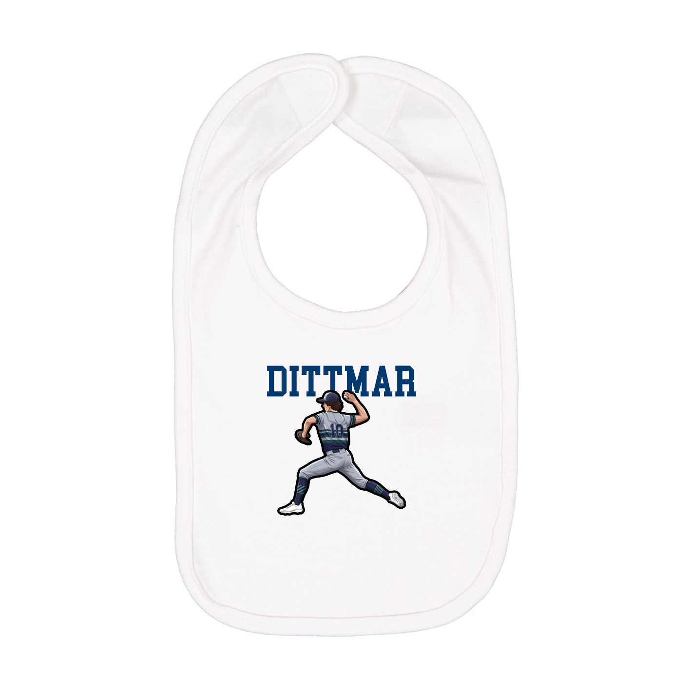 Infant Bib — Shirsey in White