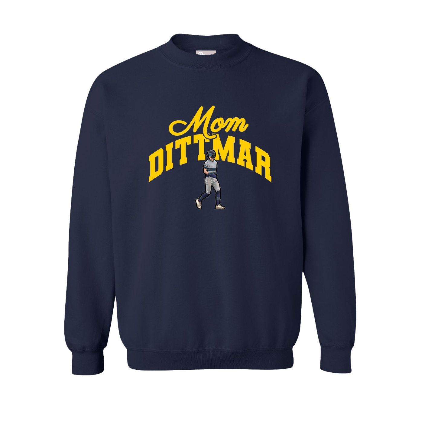 Fleece Crew — Mothers Day Arch in Navy
