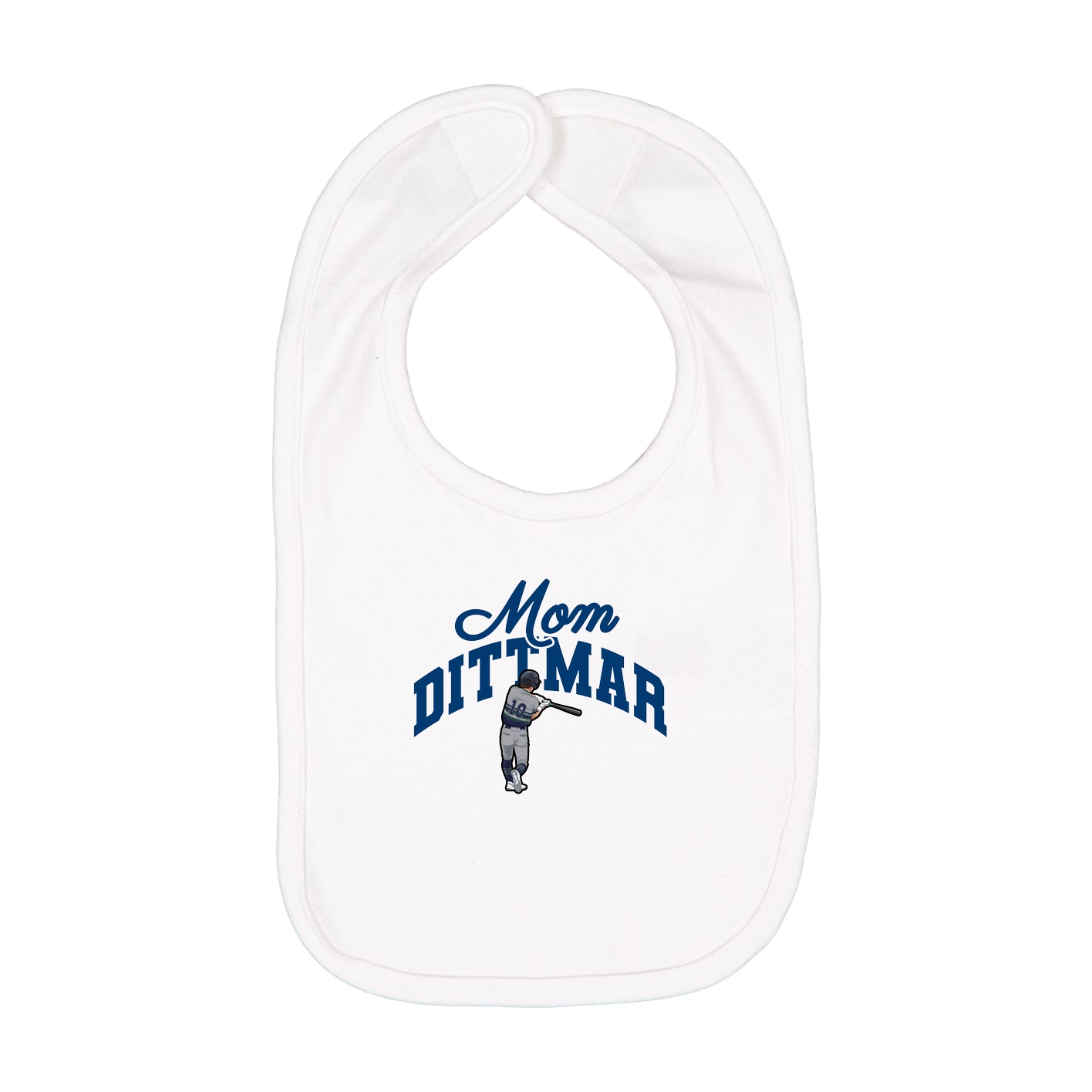 Infant Bib — Mothers Day Arch in White