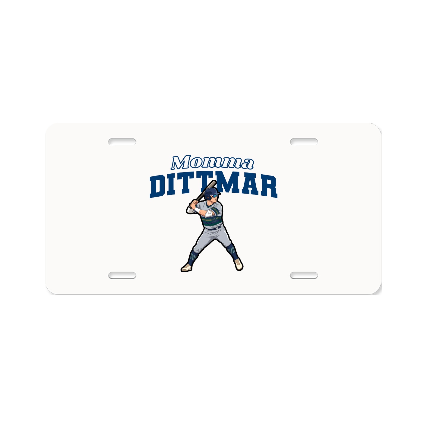 License Plate — Mothers Day Block in Classic