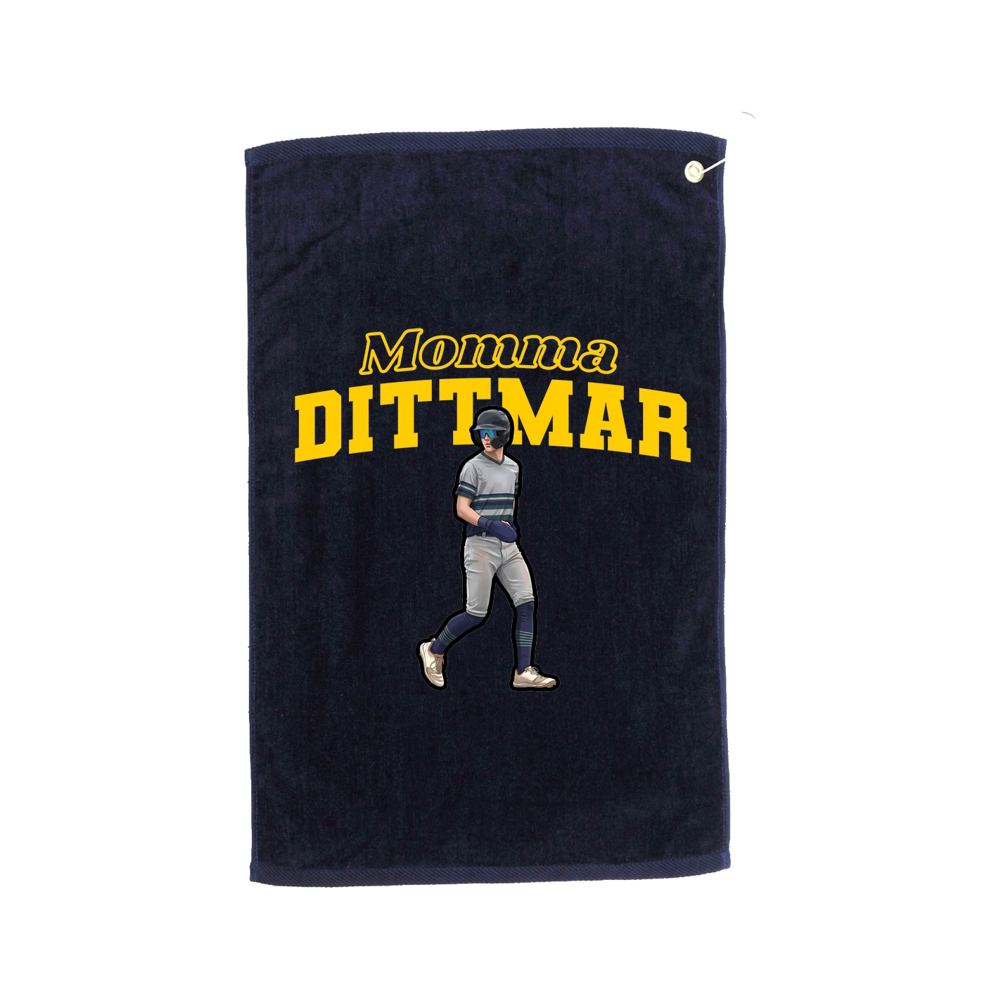 Golf Towel — Mothers Day Block in Navy
