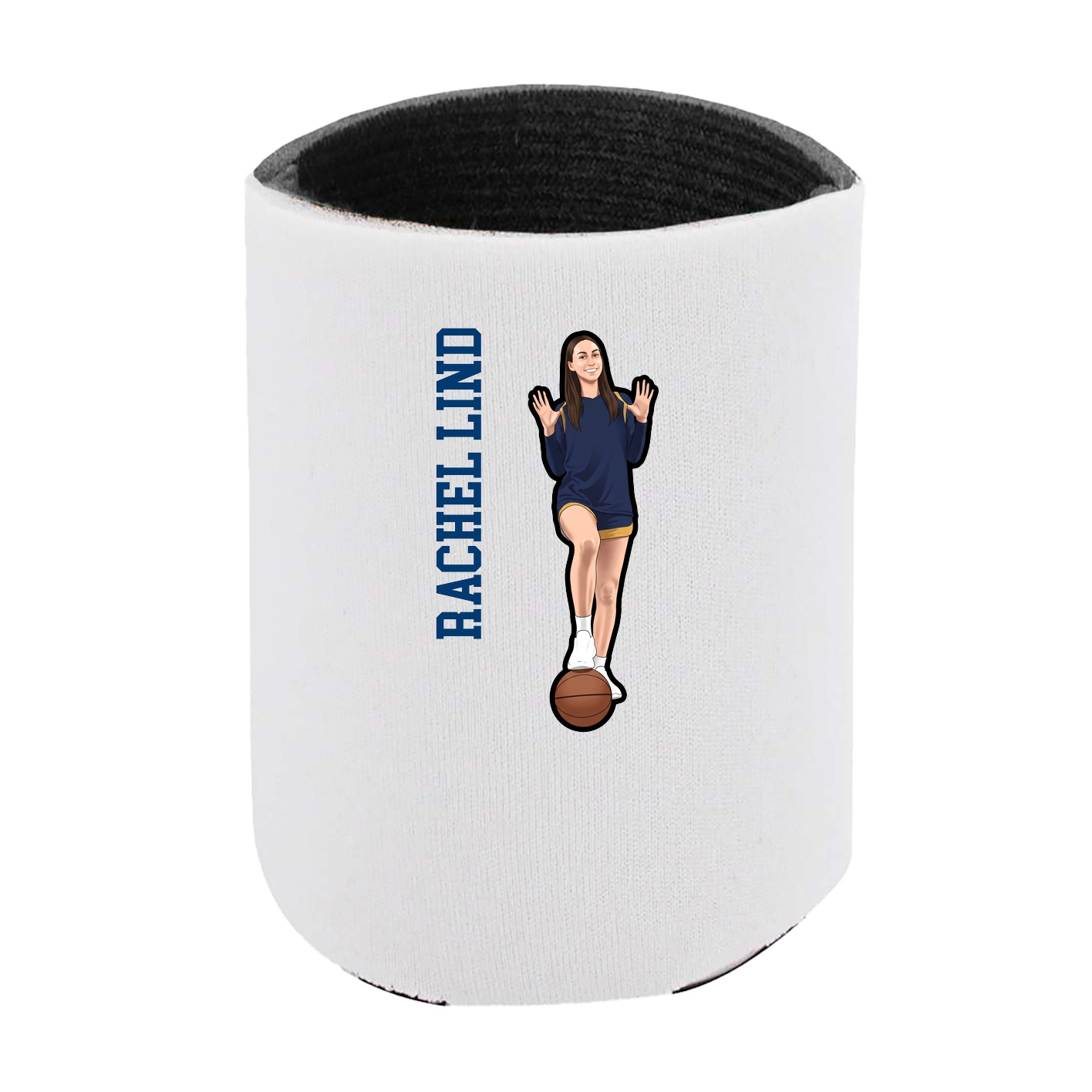 Can Holder — Name Vertical in White