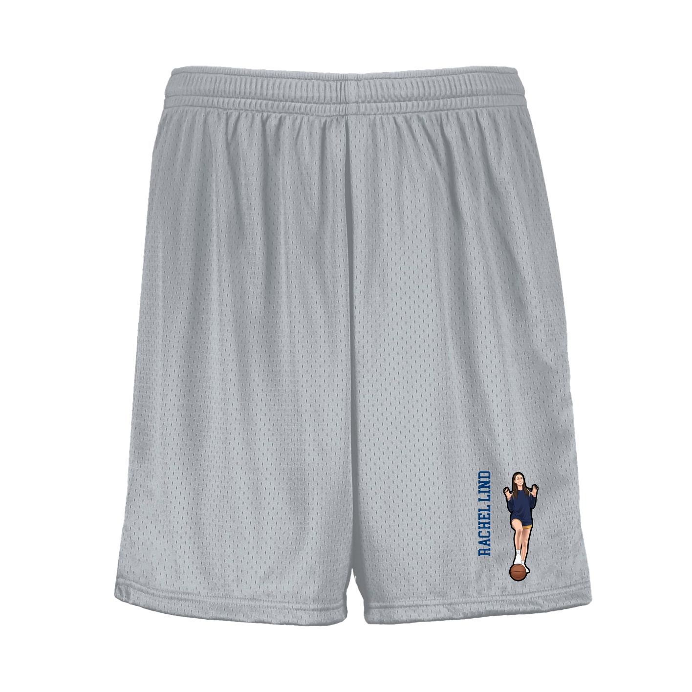 Shorts — Name Vertical in Silver