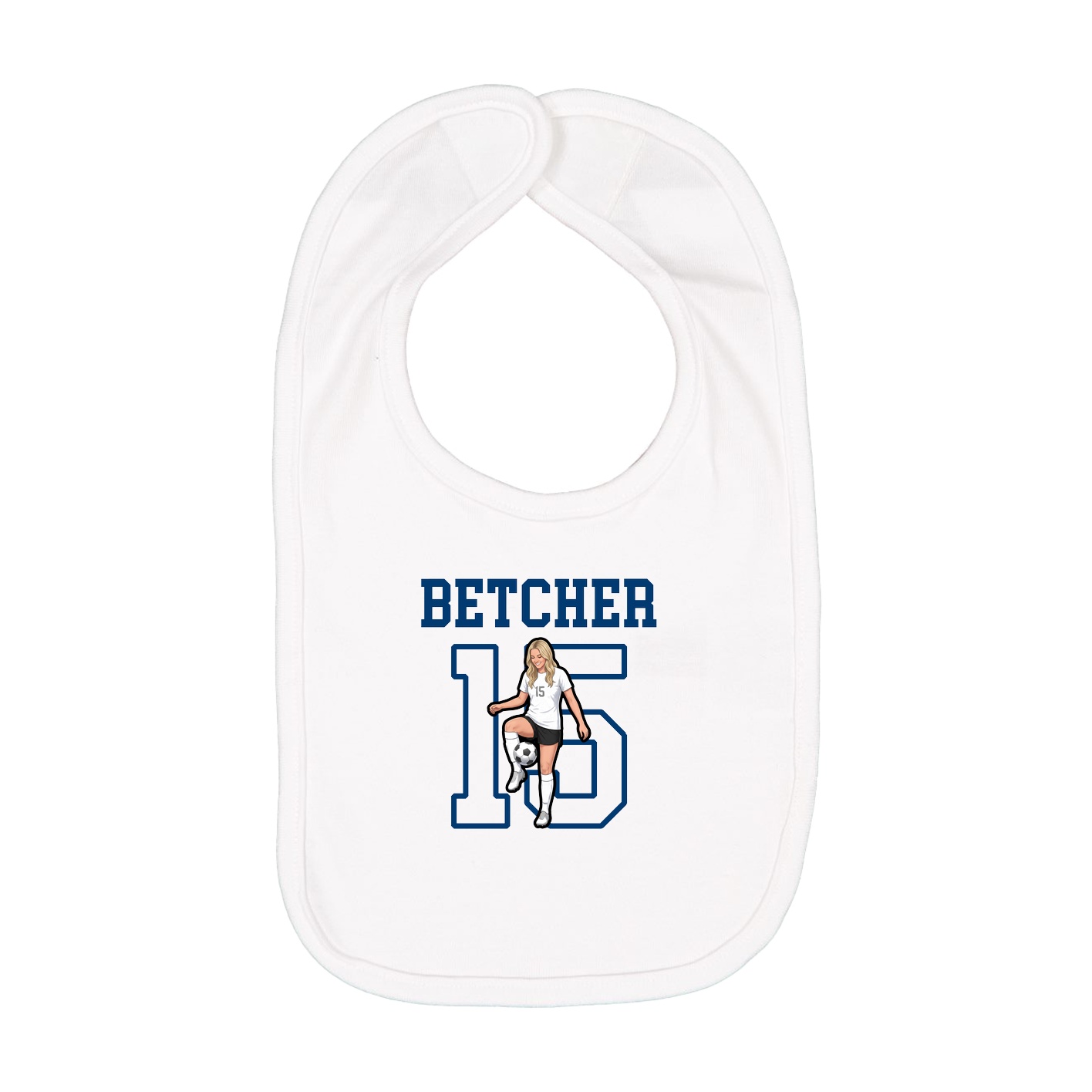 Infant Bib — Shirsey in White