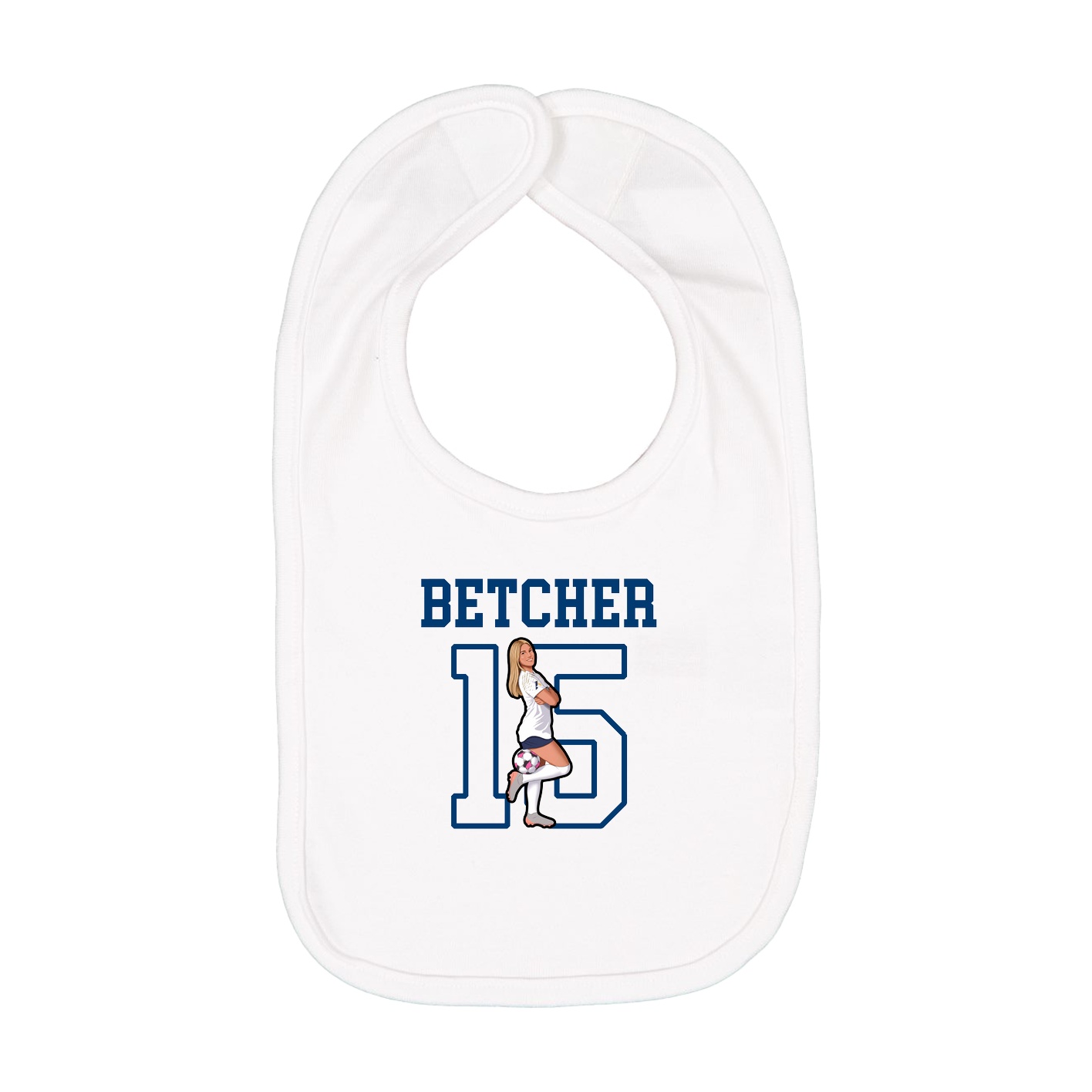 Infant Bib — Shirsey in White