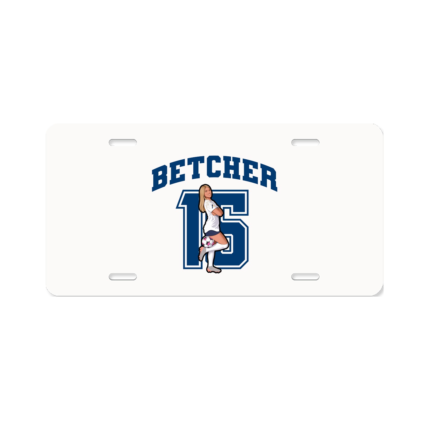 License Plate — Number in Classic