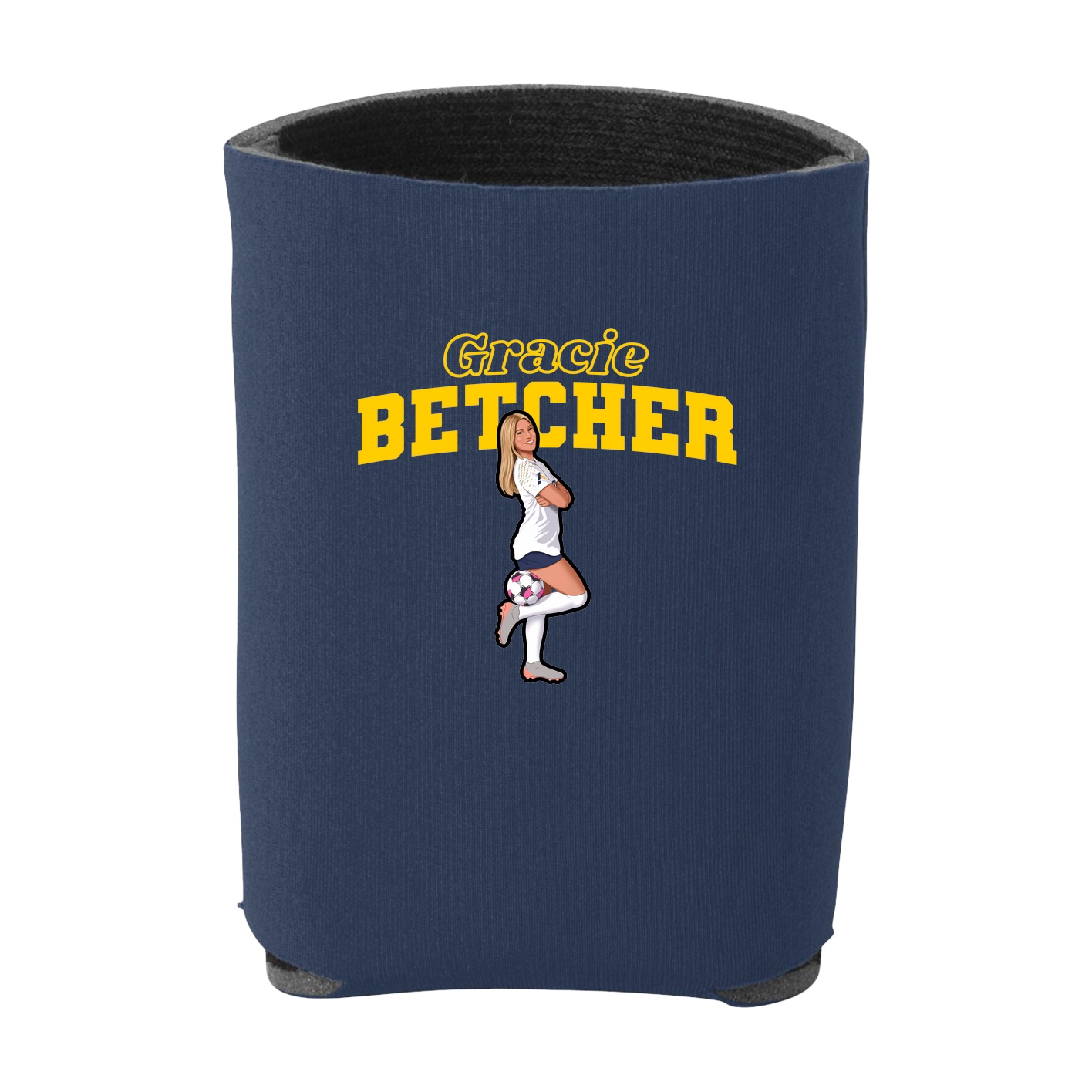 Can Holder — Name Arch in Navy