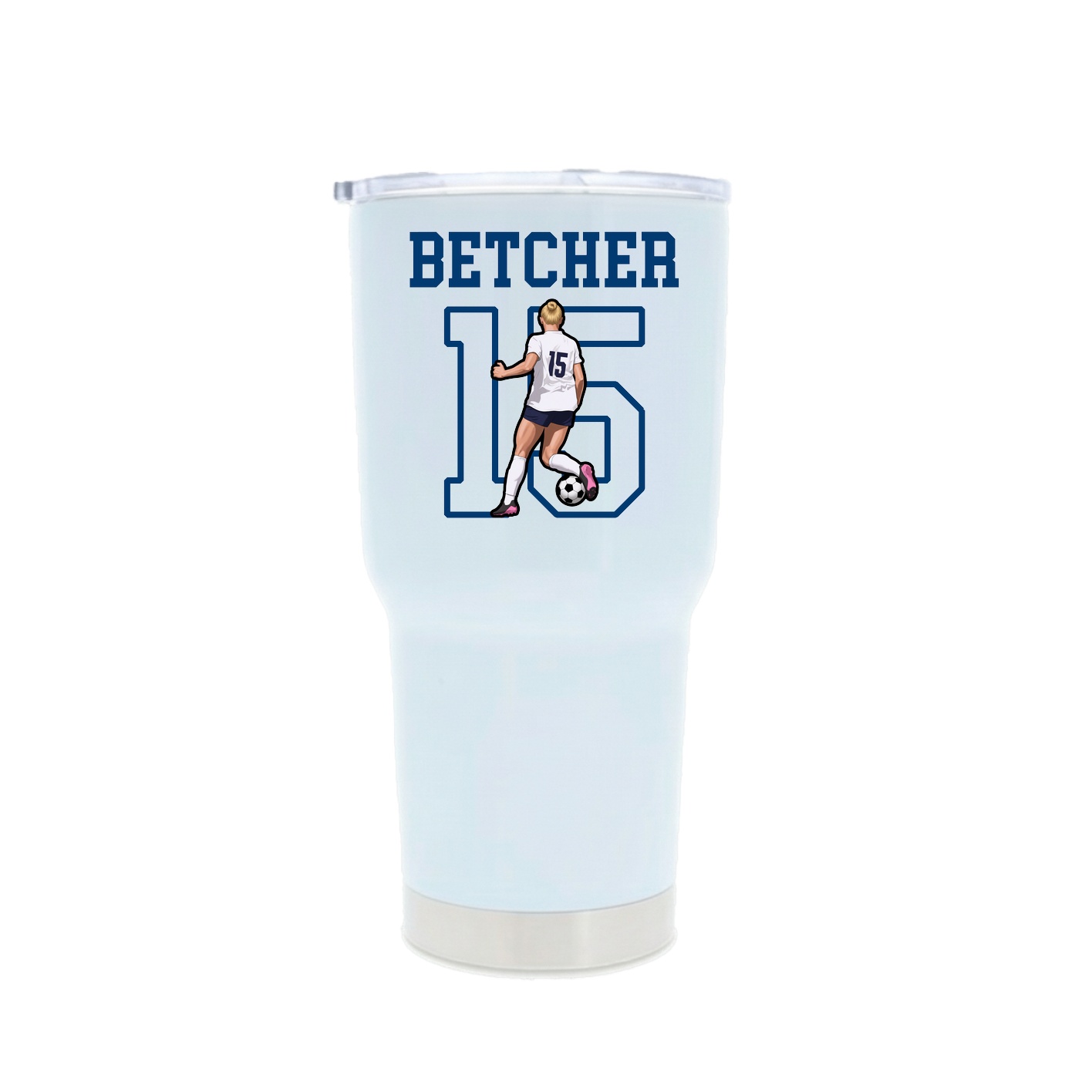30oz Stainless Steel Tumbler — Shirsey in White