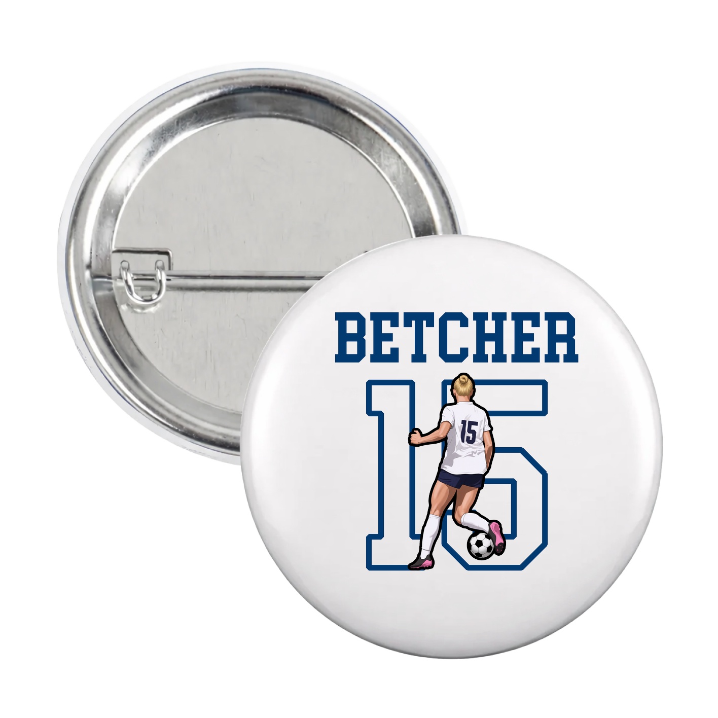 Game Day Button — Shirsey in White