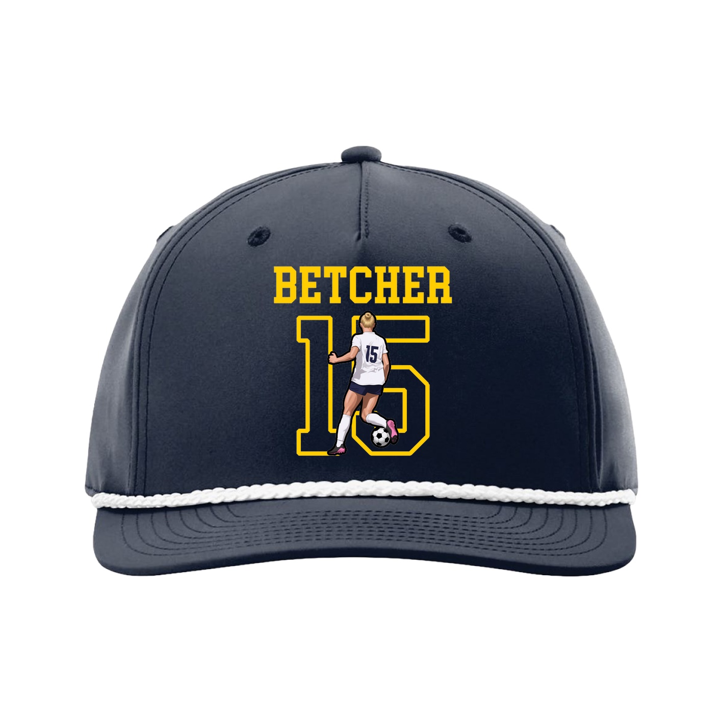 Five-Panel Classic Rope Cap — Shirsey in Navy