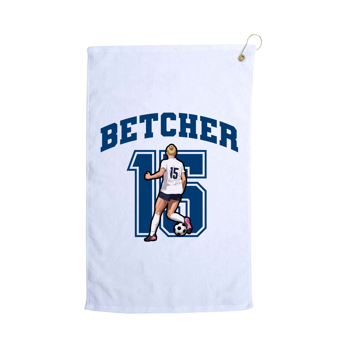 Golf Towel — Number in White