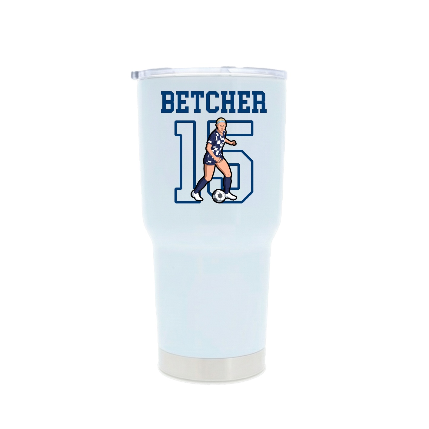 30oz Stainless Steel Tumbler — Shirsey in White