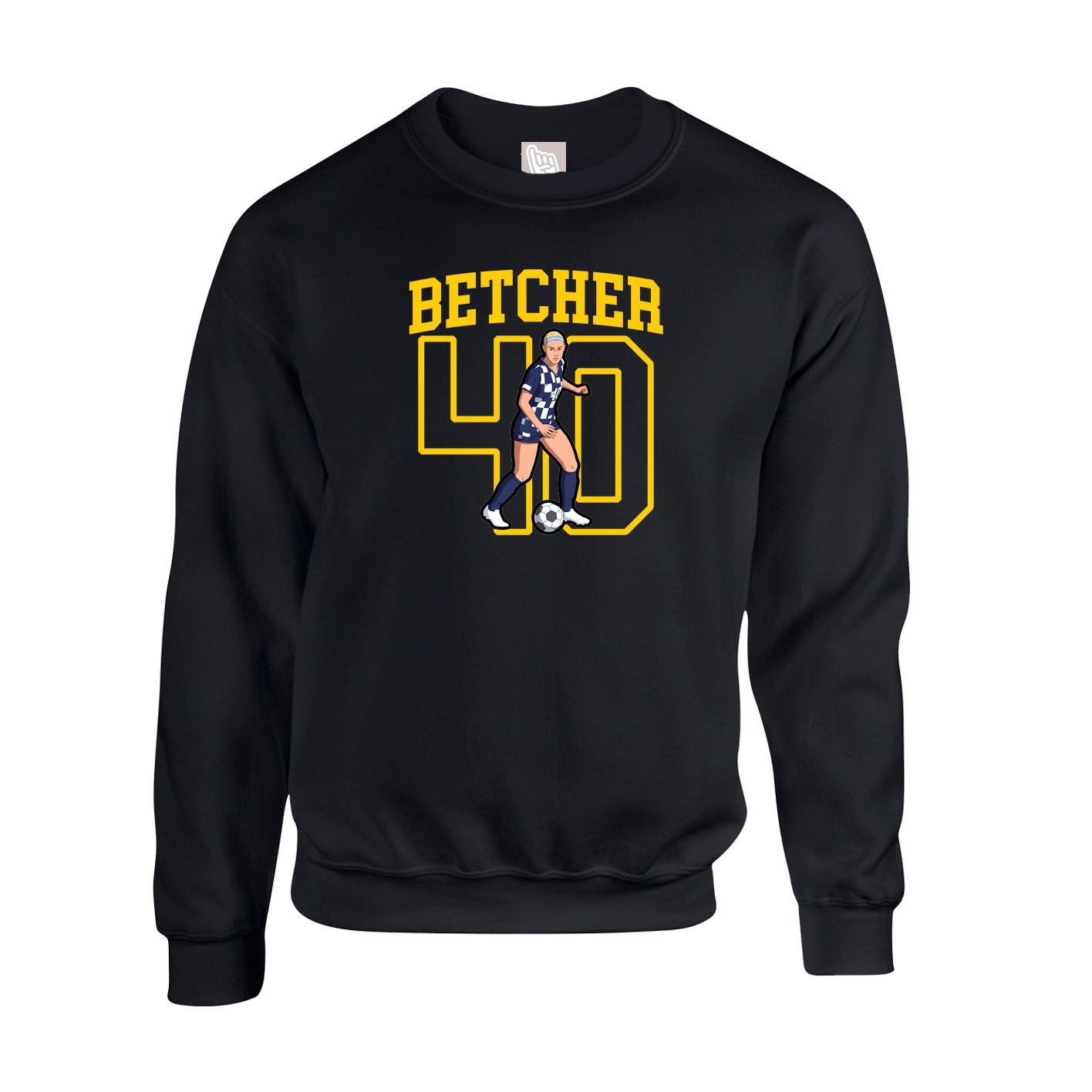 Fleece Crew — Shirsey in Black