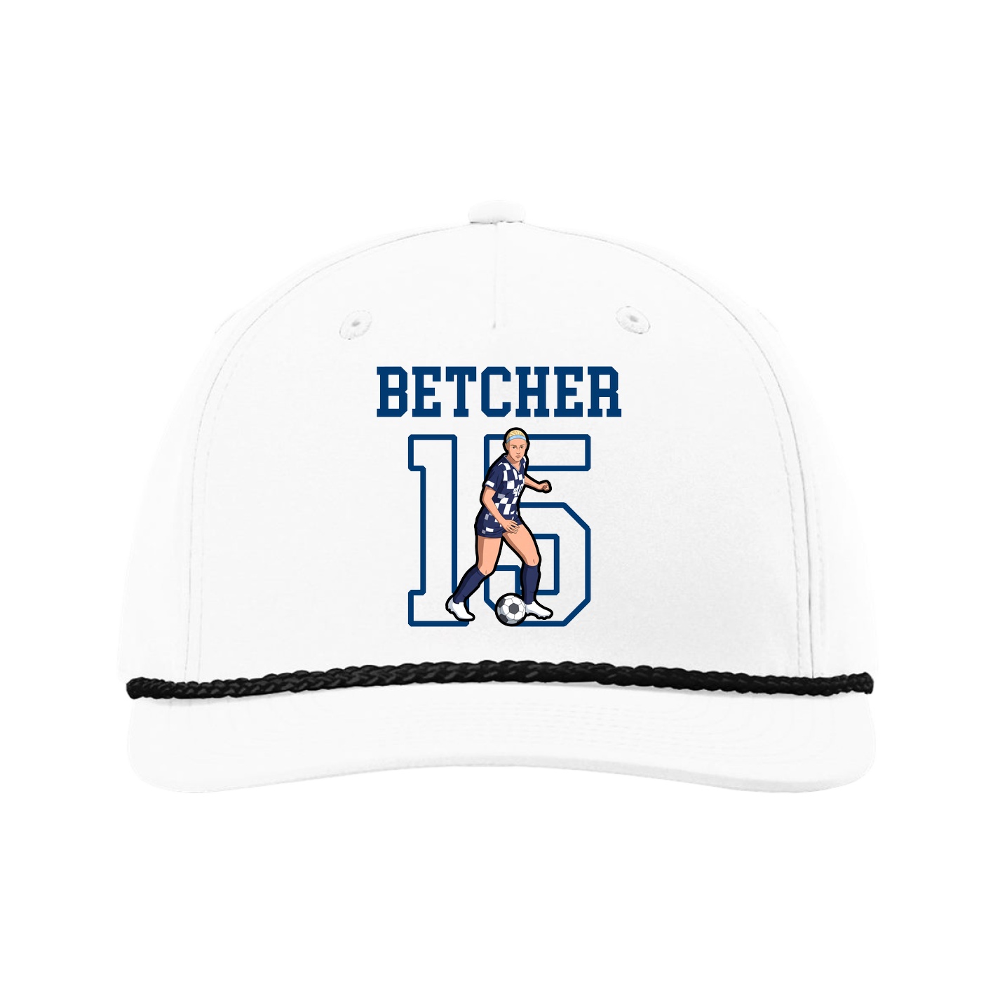 Five-Panel Classic Rope Cap — Shirsey in White