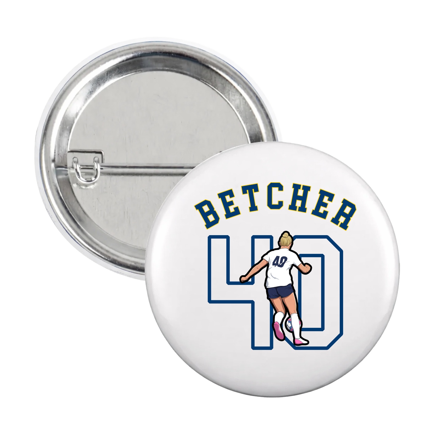Game Day Button — Shirsey Arch in White