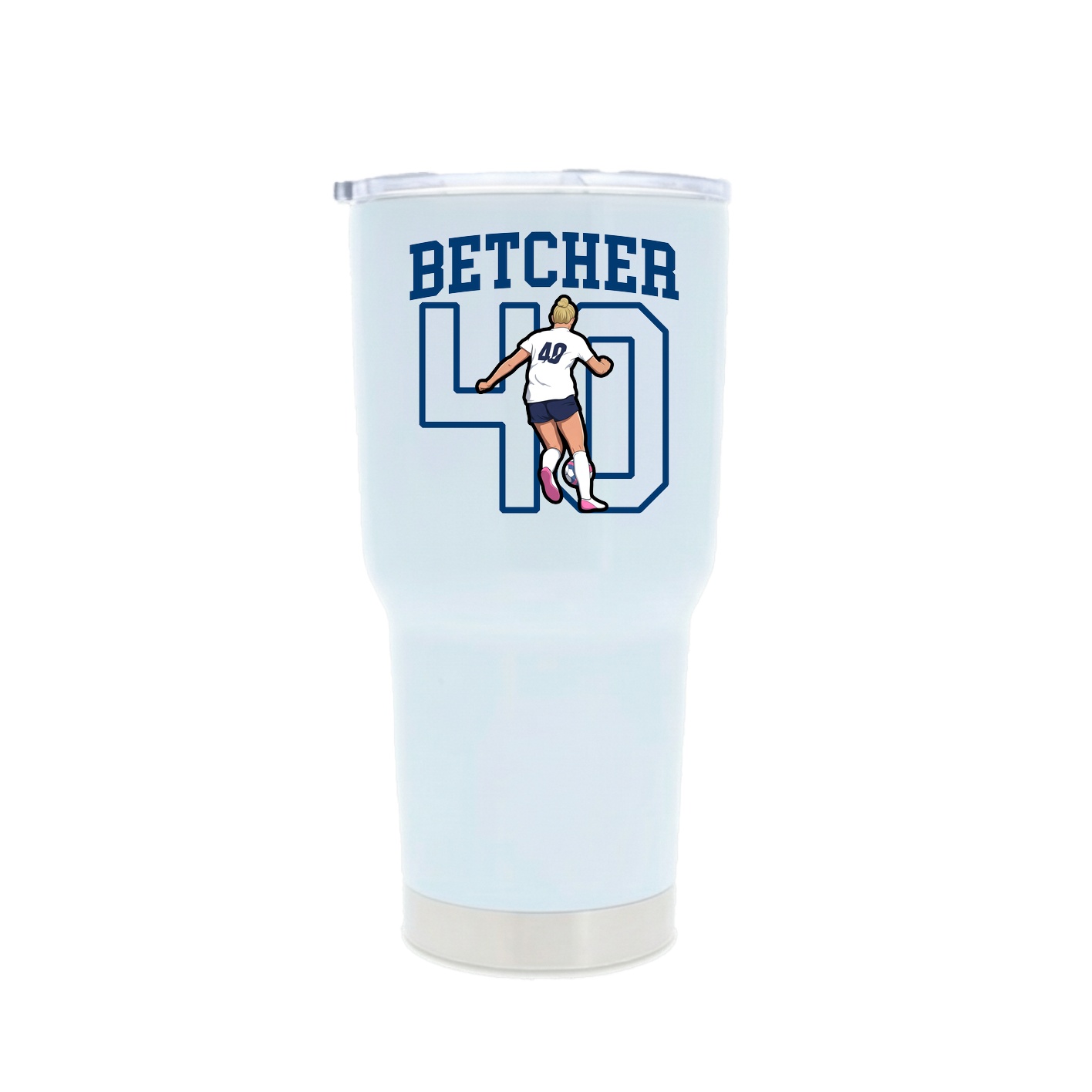 30oz Stainless Steel Tumbler — Shirsey in White